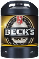 Becks Gold Perfect Draft Gold 6 liter Fass 4,9 % vol. MEHRWEG Becks Gold Perfect Draft Gold 6 liter Fass 4,9 % vol. MEHRWEG