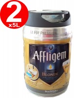 2 x Affligem blonde Partyfass 5 Liter Fass inkl. Zapfhahn 6,8% vol. 2 x Affligem blonde Partyfass 5 Liter Fass inkl. Zapfhahn 6,8% vol.