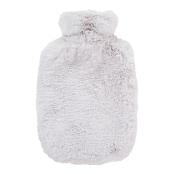 fashy 67381_11 warmwaterkruik met hoogwaardige bonthoes, lichte, extra zachte pluizige hoes - 2 liter