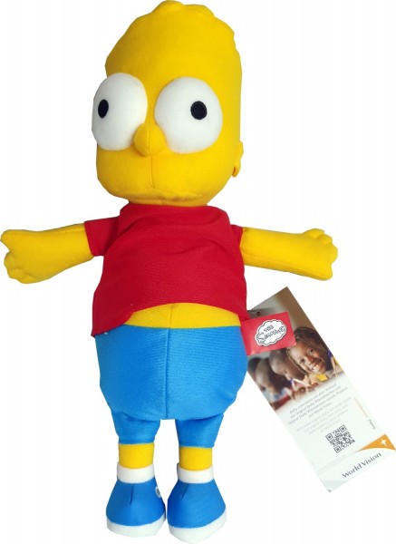 Kinder Raps Wärmekissen Bart Simpson 63702 circa 35 cm