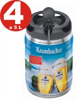 4 x Krombacher Pils Frische-Fässchen, 5 Liter 4,8% vol Partyfass 4 x Krombacher Pils Frische-Fässchen, 5 Liter 4,8% vol Partyfass