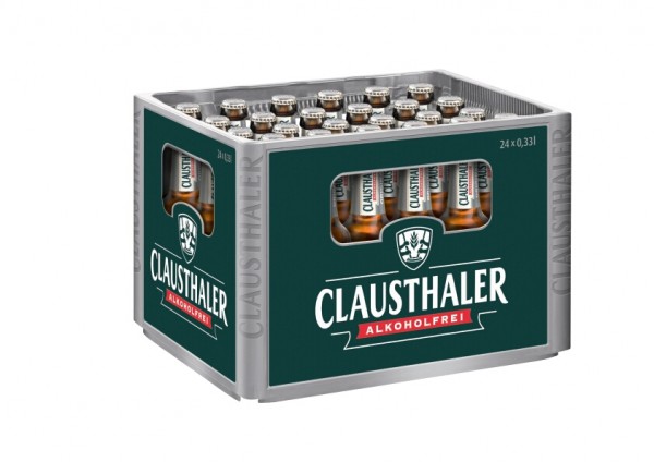24 x Clausthaler Original ALKOHOLFREI 0,33 L Flaschenkarton MEHRWEG
