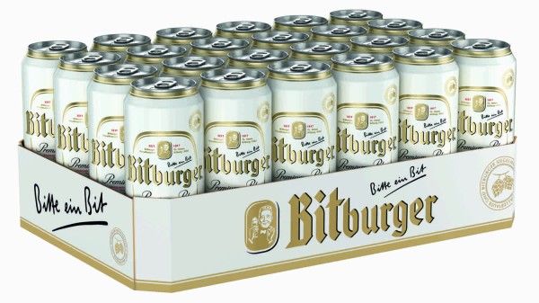 2 x Bitburger Pilsener 24x0,5L = 48 Dosen 4,8% Vol.alc._EINWEG