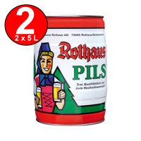 2 x Rothaus Pils 5 L Partyfass 5,1% vol 2 x Rothaus Pils 5 L Partyfass 5,1% vol