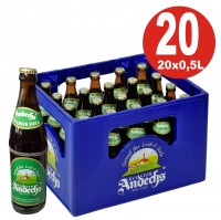20 x Andechser Vollbier hell 0.5l - 4,8% vol. Alkohol Originalkiste MEHRWEG 20 x Andechser Vollbier hell 0.5l - 4,8% vol. Alkohol Originalkiste MEHRWEG